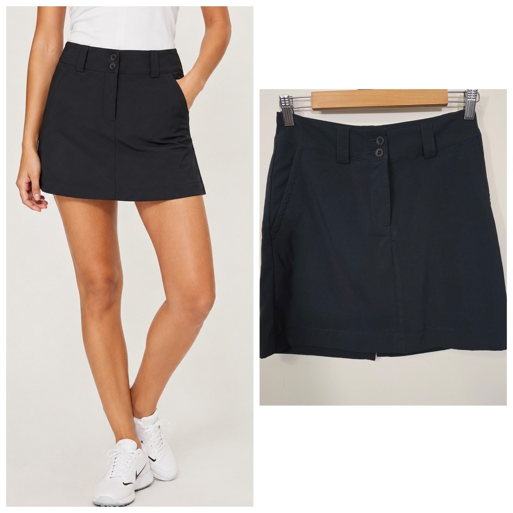 Nike Golf Dri-FIT Tour Performance Skort Skirt Black 0 tennis pickleball athlete